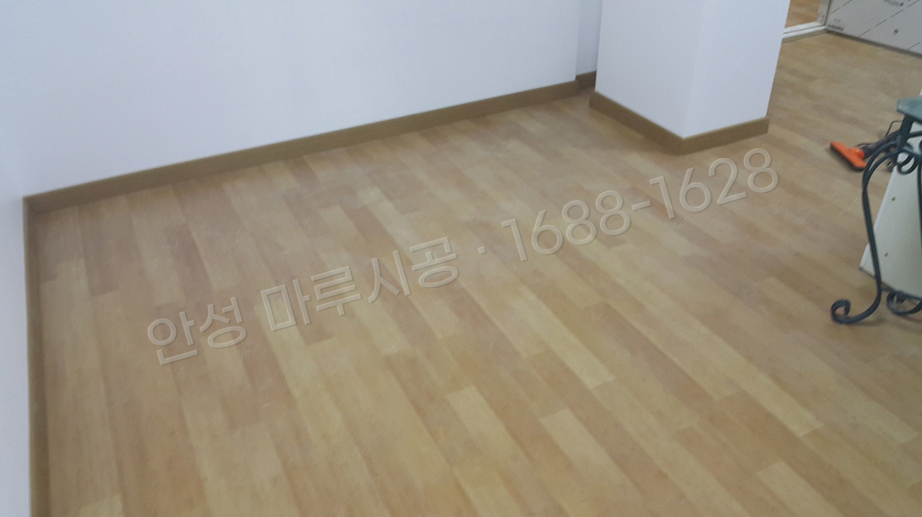 안성 금산동 바닥공사 마루시공업체 강화마루 한솔 락 대나무 시공 후