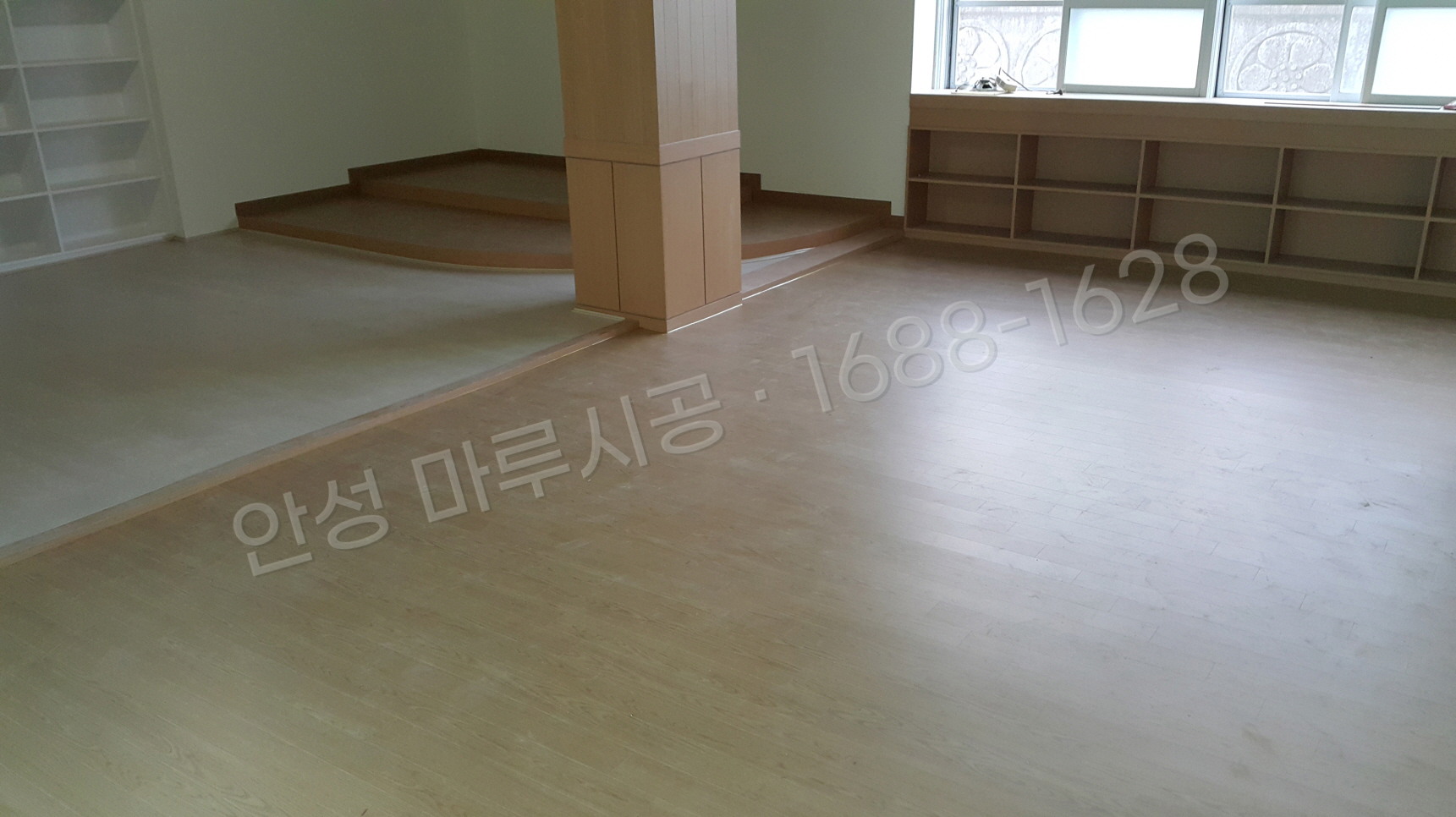 안성 영동 바닥공사 마루시공업체 강마루 한솔 울트라 오크 시공 후