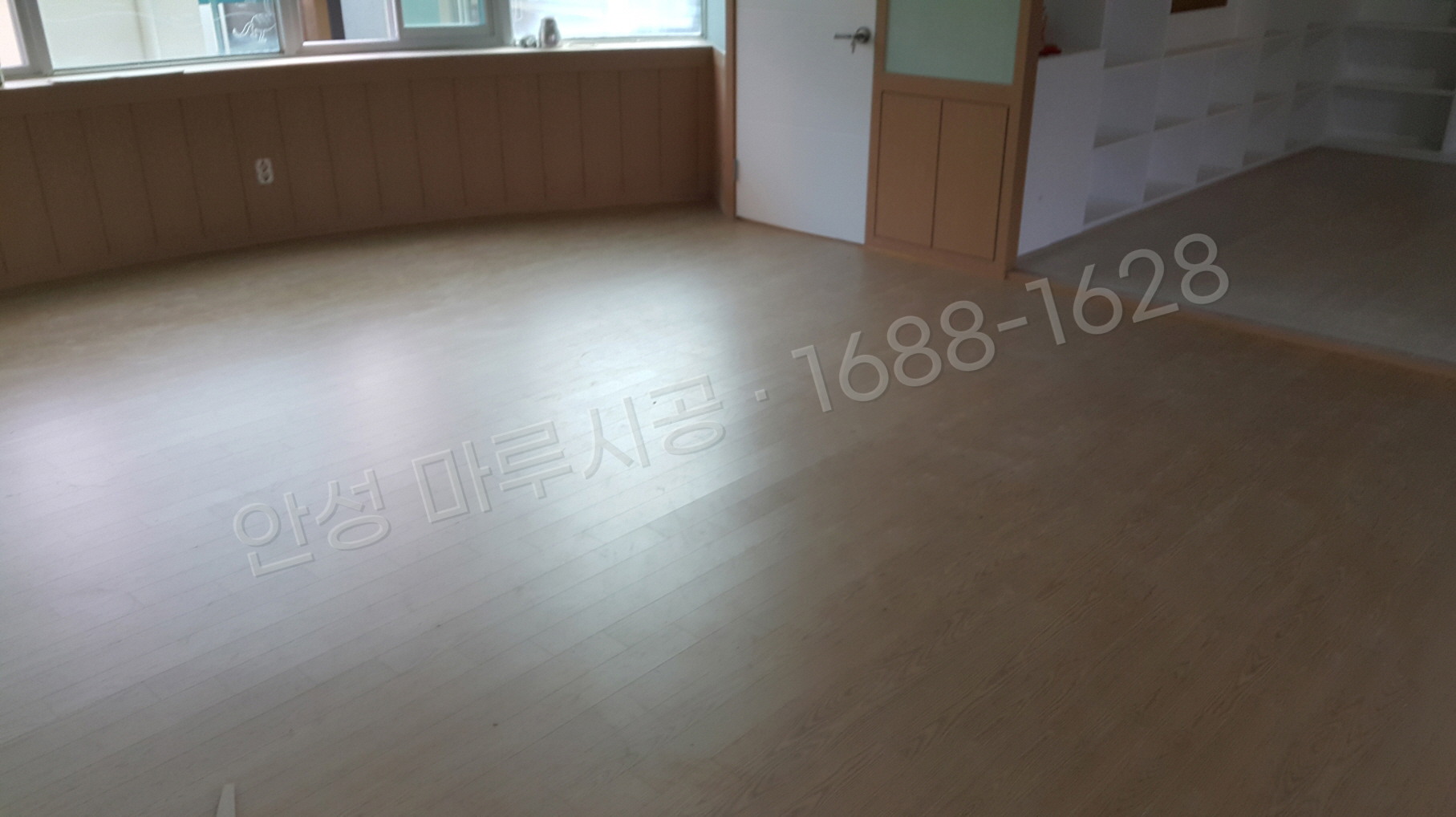 안성 영동 바닥공사 마루시공업체 강마루 한솔 울트라 오크 시공 후