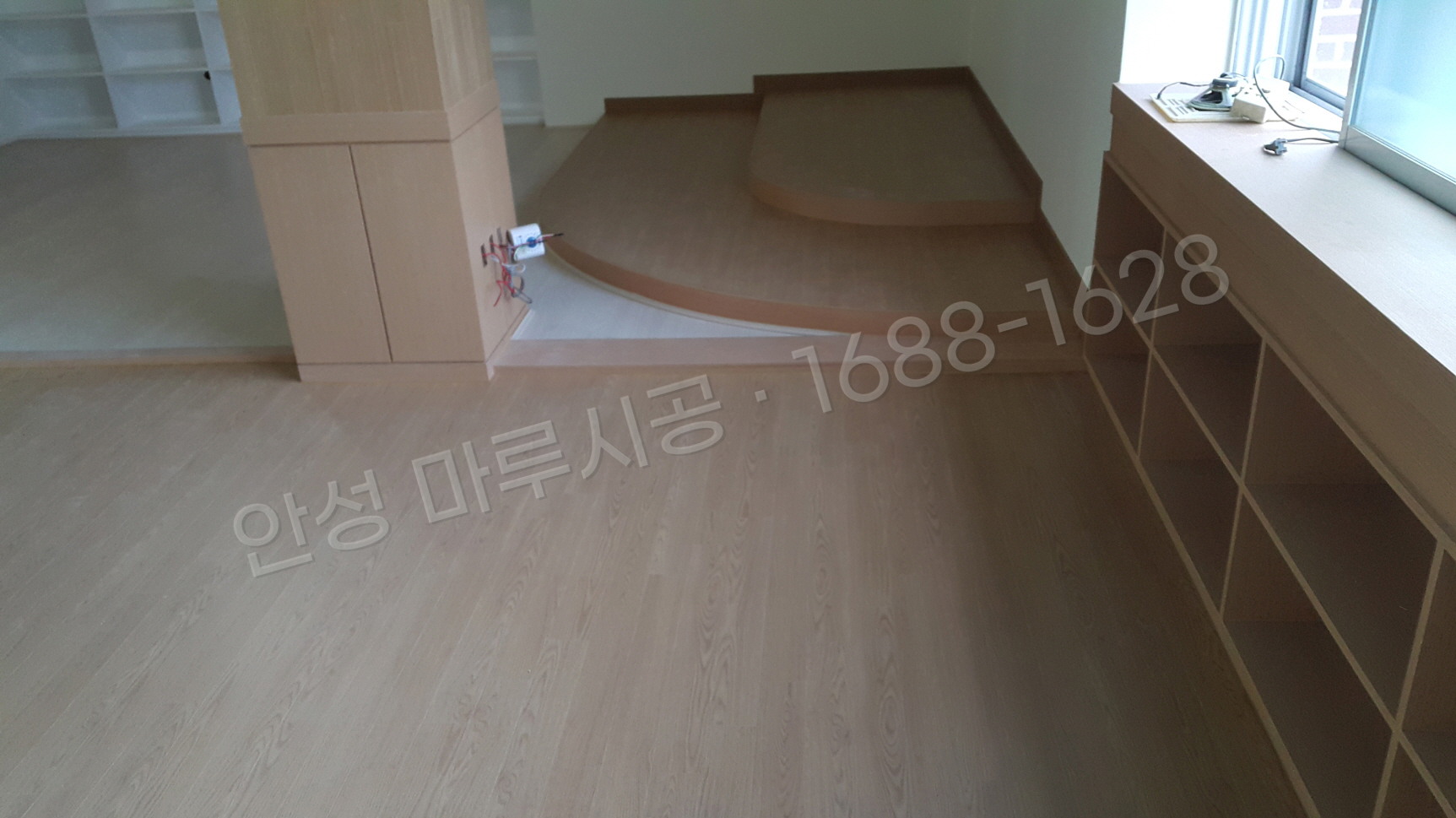 안성 영동 바닥공사 마루시공업체 강마루 한솔 울트라 오크 시공 후